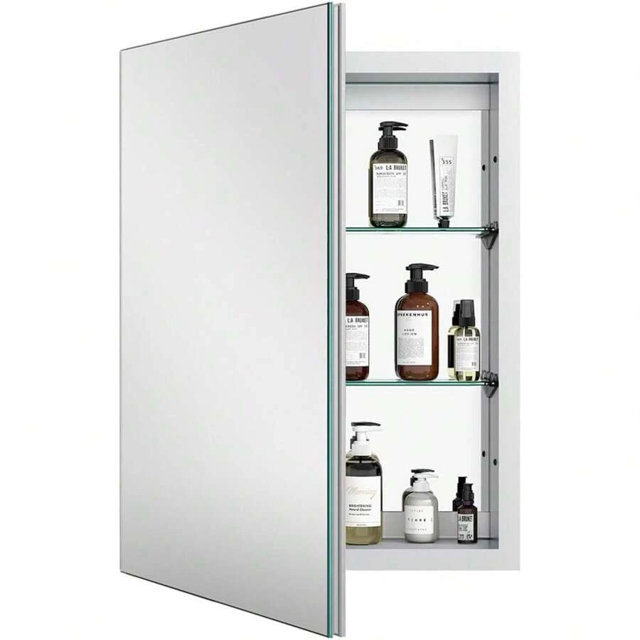 Medicine With Aluminum Recessed Or Surface Mount Bathroom