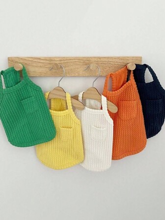 New Spring/Summer Style Pet Dog Vest & Strap Pomeranian, Bichon Frise, Yorkshire Terrier Clothing, 1pc