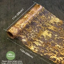 1 Piece Golden Table Runner, Sequin Glitter Foil Metallic Thin Mesh Table Runner Roll 11"X112", Golden Table Decorations For Event Party, Wedding, Birthday Parties, Christmas - Gold - View 5
