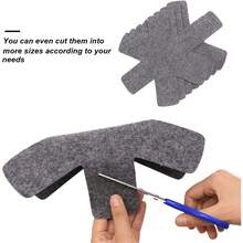 Protectores para ollas y sartenes de 3/6 piezas - Juego de 3 tamaños diferentes - Proteja y separe sus utensilios de cocina. - Gris - Ver 5