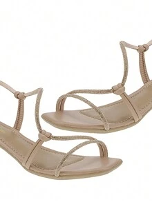 Women Heeled Sandals - 乾枯玫瑰色 - 查看 3