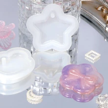 16pcs Various Geometric Pendant Silicone Molds With Overhead Hole For DIY, Jewelry UV Resin Molds, Epoxy Resin Necklace Keychain Pendant Molds, Rich Variety Of Shapes For All Occasions, Creative Gift For Yourself, Family, And Friends For Mother's Day - 16pcs - View 4