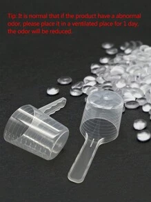 2入組透明塑料寵物食物勺適用於小動物適用於餐飲餵養 - 無色 - 查看 5