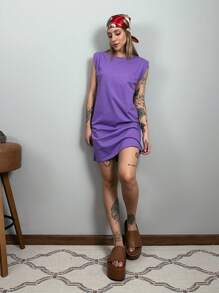 Aveloz Women Dresses - 紫色 - 查看 5