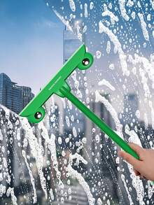 1pc Frog Shaped Household Window Cleaning Squeegee, Professional Glass Cleaning Tool For Various Scenes - Green - View 2