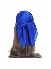 1 Piece Women Beach Accessories Silk Scarf Shawl Bandana Beach Towel Headwrap Hair Accessories Clothing Accessory Bandana,Hair Band,Head Band Ideal For Dressing Up Your Look