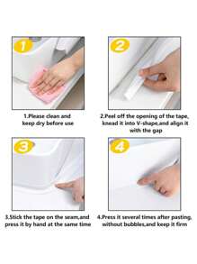 Floor Sealing Sticker - White - View 4