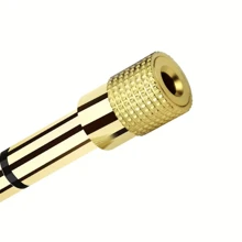 1pc Premium 6.5mm To 3.5mm AUX Adapter - High-Fidelity, Durable Metallic Finish, Plug & Play, Male-To-Female Audio Converter