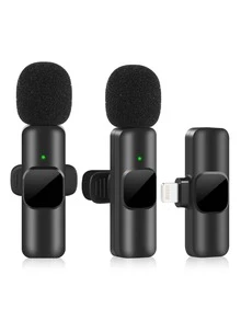 Mini Wireless Lapel Microphone Compatible With Iphone 15 Android Phone Laptop USB C Small Wireless Microphone For Video Recording Vlog With Additional USB Adapter - Wireless Microphone - View 10