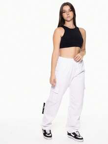 Women Pants - trắng - Xem 2