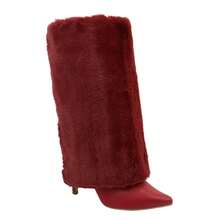 Women Over-The-Knee Boots - 紅色 - 查看 8