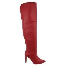 Women Over-The-Knee Boots - 紅色 - 查看 9
