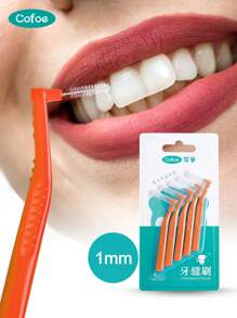 5pcs Interdental Brush, Orthodontic Floss Picks, Soft Bristle Toothbrush, Teeth Cleaning Tools, For Cavities And Gum Disease - Multicolor - View 12