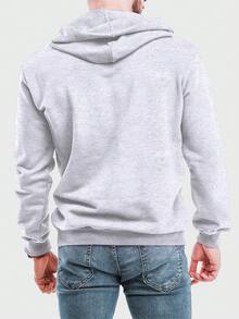 Men Hoodies - Màu Xám nhạt - Xem 2