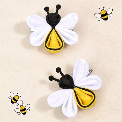 2Pcs Cute Bee Hair …