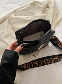 Argyle Chần Vai Dây kéo Cái túi , Chuỗi Dây đeo Túi đeo chéo Túi đựng điện thoại , Giải trí Túi Vuông Đối với Mỗi ngày - màu đen - Xem 5