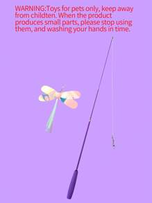 Juguete Teaser para gato Multicolor, varilla extensible de tres secciones y cabeza reemplazable, 1 pieza - Multicolor - Ver 7