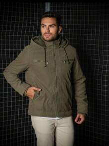 Men Jackets & Coats - 橄欖綠 - 查看 1