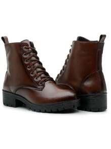 Women Ankle Boots & Booties - 鏽棕色 - 查看 3