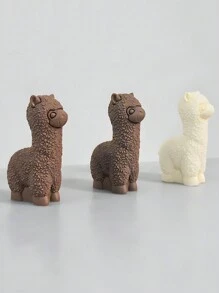 3D Alpaca's Siliconen Kaars Mal DIY Schattige Dieren Geurkaars Zeep Knutsel Cadeaus Maken Hars Gips Mallen Huisdecoratie Benodigdheden