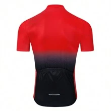 Boyfriend Style Men's Cycling Jersey, White Quick-Dry Short Sleeve Mountain Bike Cycling Shirt, Endurance Race Cycling Uniform Sports - Red - View 2
