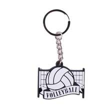 9pcs/Set Unisex Pvc Rubber Decoration With Beach Volleyball Elements Keychain, Party Favor Gift With Sports Style - Multicolor - View 2