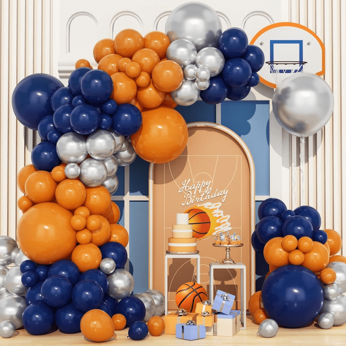 Latex Balloon Arch Wreath Kit For Decorating Outdoor Events, Holiday Celebrations, Bridal Showers, Birthday Parties, Bachelorette Parties, Gender Reveal And Other Game Atmosphere Decorating Supplies - Multicolor - View 2