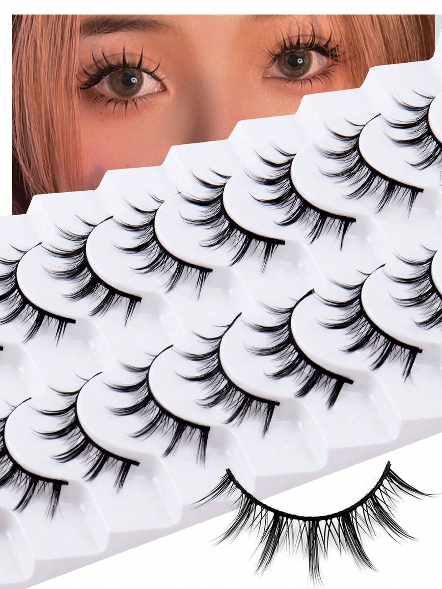 Künstliche Wimpern, 10 Paar Set – 3D, Natürlich Bis Glamourös, Leicht & Langanhaltend, Für Jeden Anlass