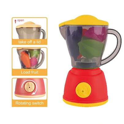 5 Pcs Kitchen Toys Children Pretend Play Juicer Blender Mixer Toy Set Birthday Party Juice Machine Gift
