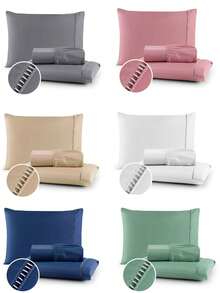 Sheet Sets With Pillowcases - 藏蓝色 - 查看 5