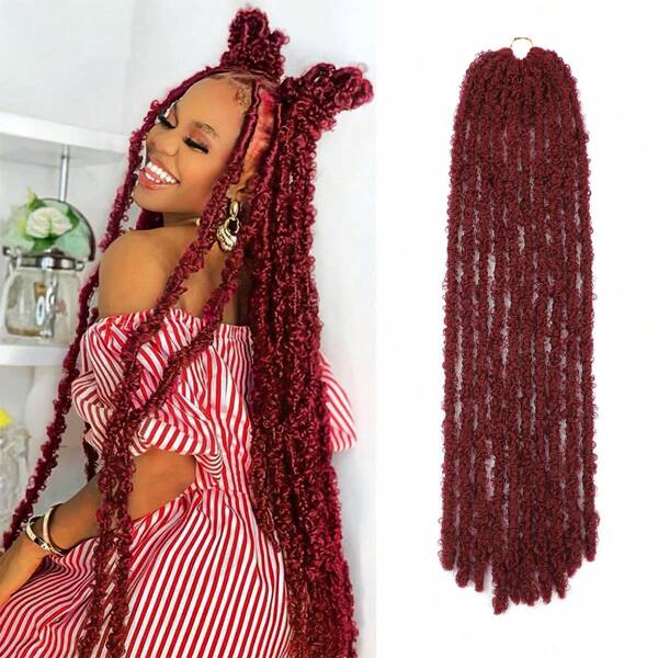 شعر الكروشيه ديدلوكس بتصميم الفراشة، ميشي الخيالية، ملحقات برايد العروس الناعمة، شعر اصطناعي مجعد.