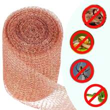 Copper Mesh Slug Repellent, Copper Mesh Rodent Control, Rat Mesh Mouse Hole Filler Copper Wire Rodent Mesh Roller For Mouse Snail Slug Protection, 127mm X 3m - Bronze - View 4