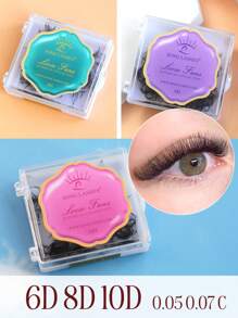 SONG LASHES SONG LASHES6D 8D 10D Abanicos sueltos Abanicos prefabricados Base puntiaguda Raíz delgada y afilada,pestañas pestans extensiones de pestañas