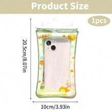 1入通用防水手機袋手機乾袋套，帶吊繩，適用於iPhone 15 14 13 12 Pro Max Xs Max XR X 8 7 6S Plus SE，Galaxy S22 S21 S20，HUAWEI P50等7.0英寸以內的手機 - 黃色 - 查看 3