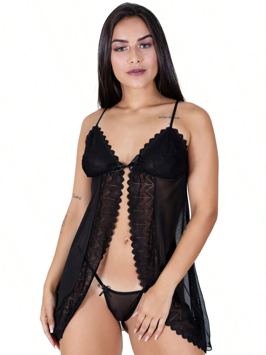 Women Nightgowns & Sleepshirts - màu đen - Xem 1