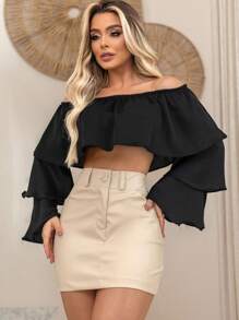 Women Shorts - Màu be - Xem 3