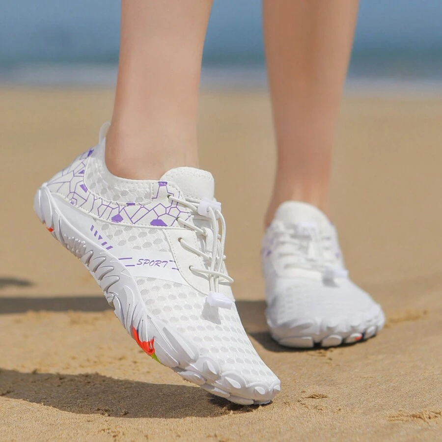 1 đôi giày thể thao dưới nước nhanh khô dành cho nữ, thích hợp cho các hoạt động ngoài trời và tập thể dục.