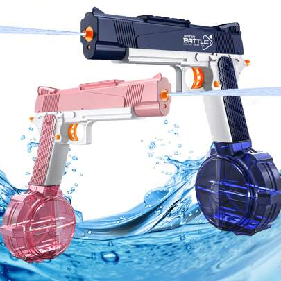 Pistola ad acqua elettrica - Giocattolo ricaricabile con ampia capacità d'acqua per giochi estivi, regalo perfetto per giochi in piscina, giochi di squadra, feste in spiaggia con la famiglia, Pistola, Pistola ad acqua, Pistola giocattolo