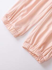 Annil Quần legging thể thao thông thường mùa hè cho bé trai và bé gái, quần chống muỗi đa năng - Hồng - Xem 4