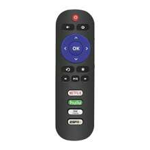Replacement Remote Control RC280 Fit For TCL ROKU TV With N Etflix/Hulu/Roku Channel/ESPN - 黑色 - 查看 1