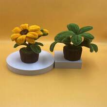 Indoor Balcony Handmade Realistic Flower & Plant Decor - Multicolor - View 3