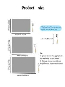 1pc American Minimalist Style Kitchen Draining Mat, Coffee Machine Pad, Quick Water Absorption, Keep Countertops Dry - Grey - View 3