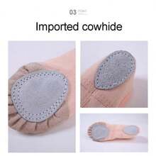 1pair Women's Slip-On Dance Shoes, Soft-Sole Practice Shoes, Professional Ballet Shoes, Adult Cat Claw Shoes, Suitable For Yoga, Dance Training, Footwear & Socks - Multicolor - View 5