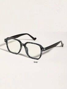 1 件装女士方形塑料镜框透明眼镜适合阅读和驾驶服装配饰透明眼镜配件女士眼镜配件 - 無色 - 查看 7
