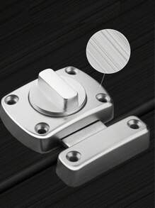 1 件插销锁 - 重型铁门插销锁，双面旋转门五金件 - 銀色 - 查看 6