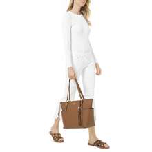 Michael Kors Women's Sullivan Top Zip Leather Tote Bag - màu nâu - Xem 5