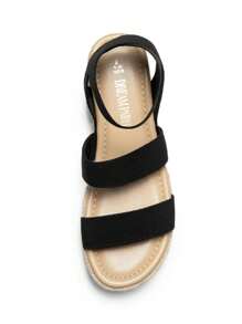 Women's Wedges Sandals Open Toe Ankle Strap Espadrilles Dressy Platform Sandals Buckle Ankle Strap Stylish Valentine's Day Summer Sandals - màu đen - Xem 8