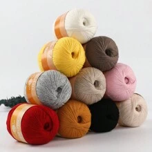 6入組羊絨感線(60%羊絨,20%丙烯酸纖維,20%粘膠纖維),適用於diy編織羊絨毛衣、長褲、手套、帽子和手工藝品 - 多色 - 查看 6