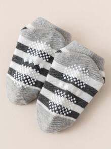 12 Pairs Infant/Toddler Boys' And Girls' Star & Stripe Classic Combination No-Bone Seam Anti-Slip Socks - Multicolor - View 10