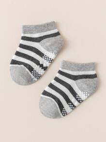 12 Pairs Infant/Toddler Boys' And Girls' Star & Stripe Classic Combination No-Bone Seam Anti-Slip Socks - Multicolor - View 7